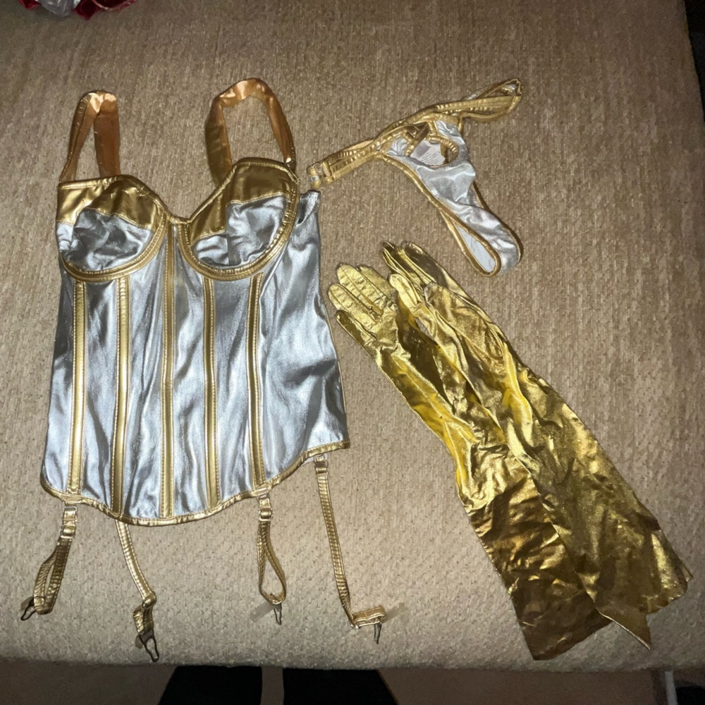 Gold and silver costume set